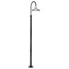 Cocoweb 14" Vintage LED Post Light in Galvanized Silver With 11' Post