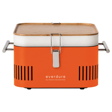 CUBE™ Charcoal Portable Barbeque, Orange