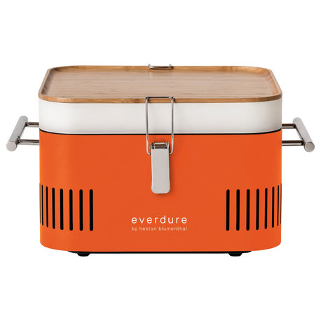 CUBE™ Charcoal Portable Barbeque, Orange