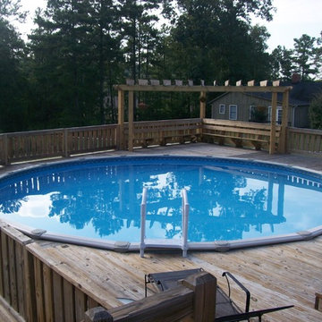 Aboveground Pools Installed by Brown's Pools & Spas