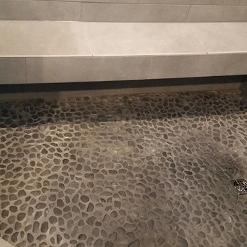 River Rock Shower Floor