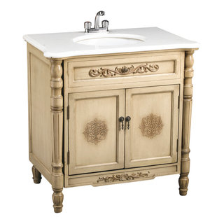 Fairmont Designs Rustic Chic 26 Corner Vanity & Sink Set - Weathered Oak