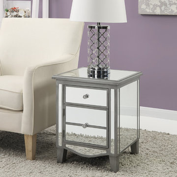 Gold Coast Park Lane Mirrored End Table