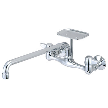 Central Brass 0048-TA4 1.5 GPM Wall Mounted Kitchen Faucet - Polished Chrome