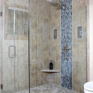 Menomonee Falls Master bathroom remodel with vessel bowls
