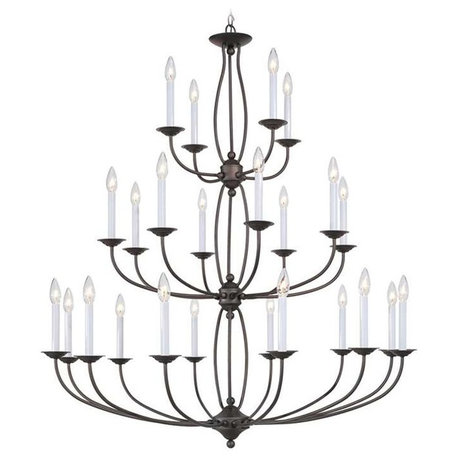 Home Basics Chandelier, Bronze