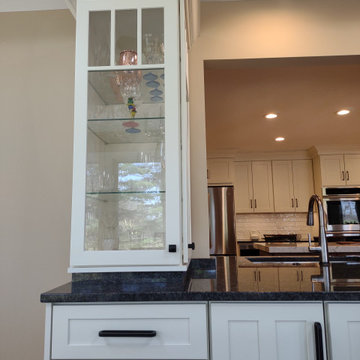 Transition Kitchen with dry bar