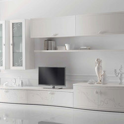 Italian Wall Unit Prestige Liberty 106 by Spar - $7,875.00 - Entertainment Centers And Tv Stands