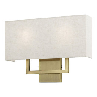2 Light ADA Wall Sconce In Timeless Style-12 Inches Tall and 16 Inches ...