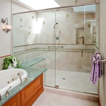 Remodeled master bathroom in Plumsteadville