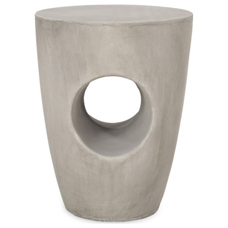 Zayd Indoor Lightweight Concrete Accent Side Table