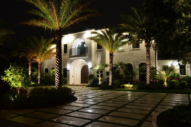 Tuscan home design photo in Miami