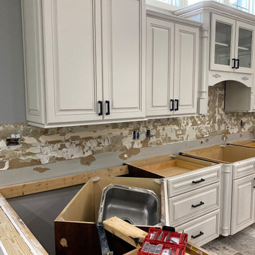 After & Before Kitchen Backsplash - Tile & Installation by Exact Tile Inc