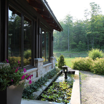 Post and Beam Porch with "Floating" Windows