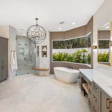 Spa-Inspired Primary Bathroom Remodel in Naples, FL