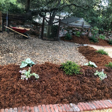 Phase 1: convert backyard into French/English/Japanese inspired garden