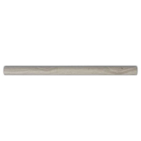 12"x.75" White Oak Marble Moulding, Pencil Moulding, Polished, Set of 10