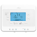 Hunter Home Comfort - 7-Day Digital Programmable Thermostat - Keep your home's temperature perfect year round with Hunter's 44378 Universal 7-day Programmable Thermostat. Compatible with most system types, this system is specially designed for easy installation and effortless efficiency. Installation can be completed in 5 minutes or less thanks to screw-less color-coded wire terminals, a built-in level bulb and all-purpose screws. The user-friendly programming interface allows users to program this thermostat in 25% fewer steps than with similar thermostats. It offers convenient 7-day programming that includes "Home Today" and "Save Away" features.