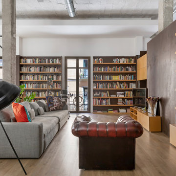 Vista desde el área de comedor hacia la fachada principal