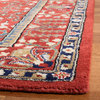 Safavieh Antiquity Collection AT64 Rug, Red/Multi, 6' Square