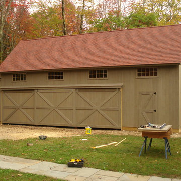 Saltbox Style Pole Barns