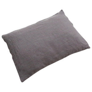 Marine Blue Stone Washed Bed Linen Pillow Case Contemporary Decorative Pillows By Linenme