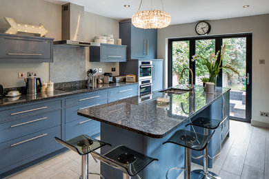 Small contemporary kitchen in Hertfordshire.