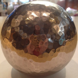 Hammered Metal Sphere - Home Decor