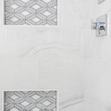 Elegant White Onyx Master Bathroom