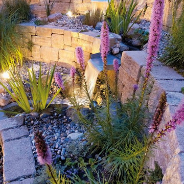 Gartengestaltung Mauern mit Licht