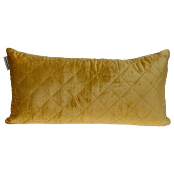 Parkland Collection Milo Transitional Yellow Throw Pillow PILL21368P