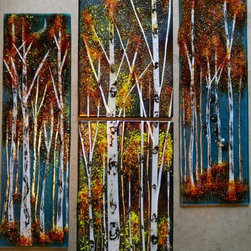 Fall Birch Forest - Artwork