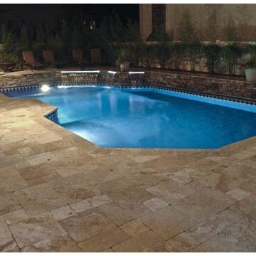 Travertine Pool Surround