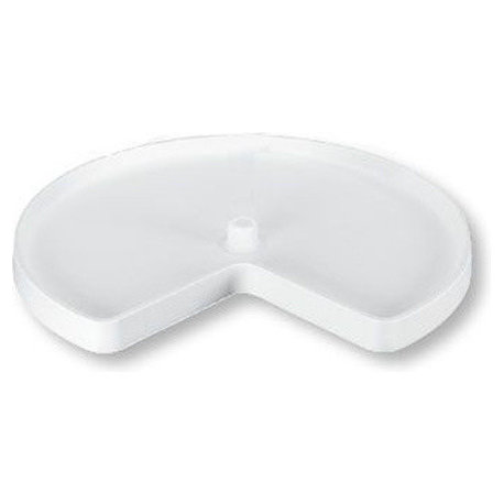 32" Polymer Kidney Lazy Susan Shelf Only White Rev-A-Shelf 3471-32-11-52