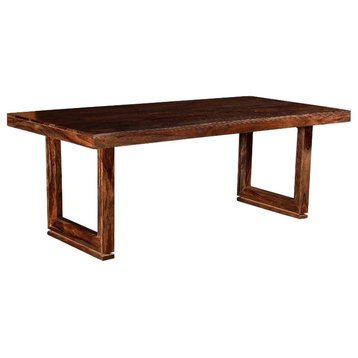 Primo International Harrington Modern Wood Dining Table in Brown