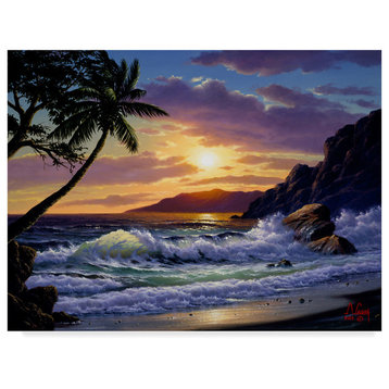 "Sunset Coast 1" by Anthony Casay, Canvas Art, 24"x18"