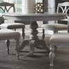 Liberty Summer House Round Pedestal Table, Dove Gray
