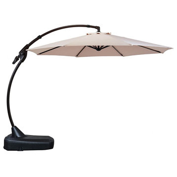 11' Aluminum Outdoor Cantilever Umbrella for Backyard, Patio, Gazebo, Pool