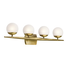 Kichler 45583 Jasper 4 Light Bathroom Vanity Light - Natural Brass