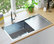 vidaXL Handmade Kitchen Sink with Strainer Stainless Steel Under-Mount Sink