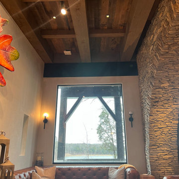 VIP tasting room.. Bourbon room.. ceiling board, floors and more. Bourbon blend!