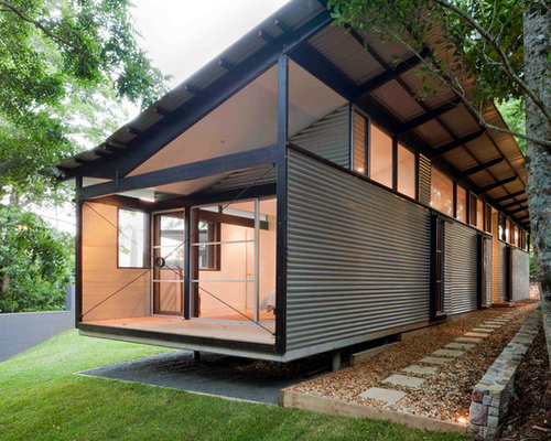Best Industrial Exterior Home Design Ideas &amp; Remodel 