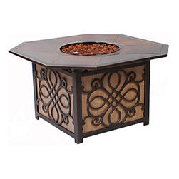 Casual Classics Vista 44" Octagon Gas Fire Pit - Fire Pits