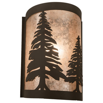 8 Wide Tall Pines Left Wall Sconce
