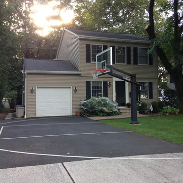 Dan R's Pro Dunk Platinum Basketball System on a 40x14 in Ho Ho Kus, NJ