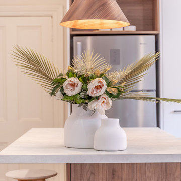 Timber & White Contemporary Compact Kitchen