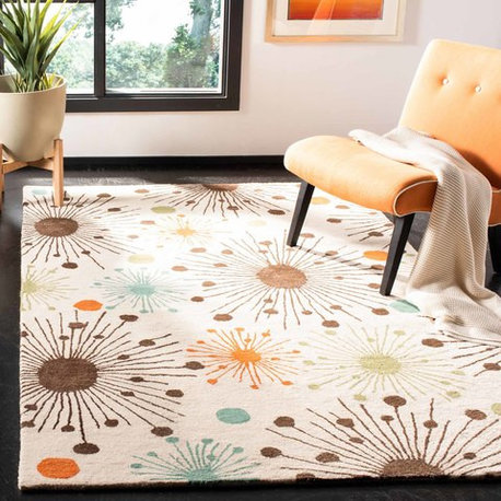 Safavieh Soho Soh747A Rug, Ivory/Multi, 8'3" X 11'0"