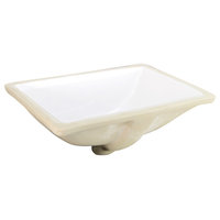 Nantucket Sinks 16"x11" Undermount Ceramic Sink, White