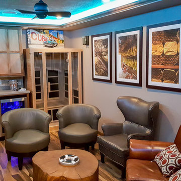 Garage Converted To Cigar Lounge