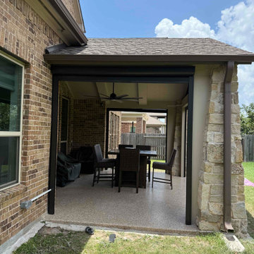 Stone Patio w/ Gable